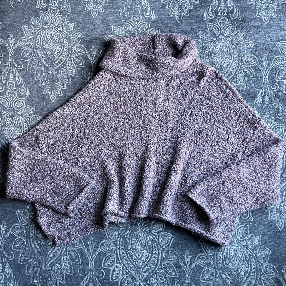 Free People BFF Cowl Neck Sweater Grape Hyancith M - Picture 4 of 10
